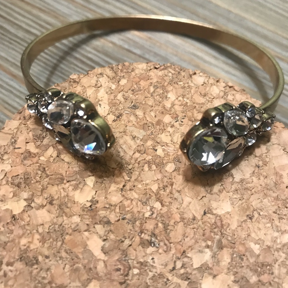 Clear Crystal Cuff Bracelet